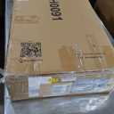 Giluta Tall Black Rattan Cabinet, 44" H Sideboard Storage Cabinet, Entryway Cabinets Wood 2 Door, Accent Cabinet with Adjustable Shelves Rustic