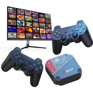 Retro Game Console with 30 Licensed Classic Games  HDMI Plug & Play TV Game Box with Dual Controllers, WiFi/LAN Online Multiplayer, Rechargeable Option, Compatible with TV/Monitor/Projector