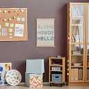 HRQKO Blue Coastal Cowgirl Howdy Aloha Poster Hanger Frame, Howdy Wall Art,Western Trendy Sign Wall Art with Wooden Frames,Preppy Cowgirl Wall Hanging Banner Decor for Living Room Bedroom, 16x24 Inch