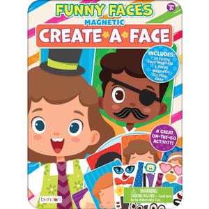 TS Shure by Bendon Create Funny Faces Magnetic Activity Tin with Illustrated Magnet Sheets and Playcard 50261