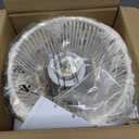 16" Tall Boho Table Lamp - Handwoven Ivory Shade & Solid Wood Base, Bohemian Style Bedside Lamp for Living Room, Bedroom, Study Office Decor (White-4)