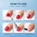 Gel Nail Polish Remover: Safe Gel Polish Remover Kit for Gel Polish Set with Latex Tape 3 in 1 Nail Strengthener & Nail Tools in 3-5 Minutes