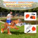 Spinosaurus Inflatable Tiger Costume for Adult Inflatable Christmas Costume Halloween Blow Up Animal Costumes for Woman's/Men