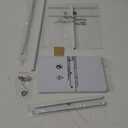 pickpiff Jewelry Stand Organizer, 14.5" Tall Sturdy Metal, 3-TierJewelry Holder for Necklace, Earring, Bracelet, Ring, Hanger for Display and Storage, Aesthetic Room Decor, White