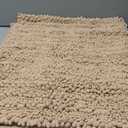 GORILLA GRIP Bath Rug Mat 44x26, Thick Absorbent Chenille, Quick Dry Microfiber Mats, Rubber Backing Washable Shower Floor Rugs, Bathmat Runner, US Designed Bathroom Home Decor Accessories Dusty Cloud