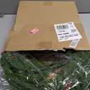 Yunlly 20 Inch Christmas Wreaths for Front Door with Light Xmas Pine Wreath with Pine Cones Berries Artificial Green Garland for Home Indoor Outdoor Wall Window Porch Xmas Decoration