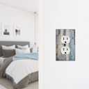 Farmhouse Outlet Covers Wall Plate Cover 2-Gang Electrical Farmhouse Decorative Light Switch Cover Plates Vintage Rustic Outlet Cover for Kitchen Home Bedroom Decor