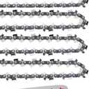 Dunhil 4 Pack 18 Inch Chainsaw Chains 3/8 050 62 Drive Links for Craftsman Poulan 571037 91PX62CQ 051338 AC1800 Compatible with Ryobi, Kobalt, Echo and more S62