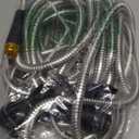 Garden Hose 50ft, Heavy Duty Stainless Steel Water Hose with 10 Functional Nozzles, No Kink, Lightweight and Flexible, Easy to Use and Store, Strong and Sturdy, Suitable for Yard and Lawn