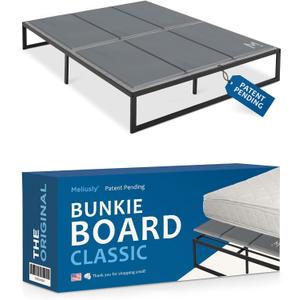 Meliusly Premium 10mm Bunkie Board King Size (76x80'') Patent Pending Low Profile Bed Board Design - Breathable, Noise Minimizing, Moisture Resistant Bunkieboards, Low Profile Bed Support