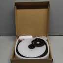 Black Smart Waterproof LED Flush Mount Ceiling Light Fixture,18W,with Bluetooth Speaker,RGB Color Changing Function-Dimmable Lamp,Tuya Application Control-Compatible with Alexa Google Home (11 inches)