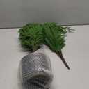 Norfolk Pine Christmas Tree Real Touch Faux Tree with Black Pot, Realistic Indoor Holiday Decor fo Christmas Entryway, Living Room Office (4FT-2Pack)