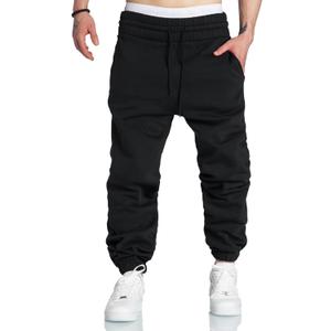 A WATERWANG Men's Sweatpants Casual Cotton Tapered Joggers Athletic Sweat Pants for Men Workout Running with Pockets Large