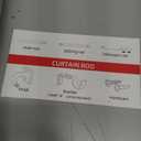 Curtain Rods for Windows 28 to 48 inch, 5/8" Diameter Black Warp Around Curtain Rod for Bedroom Living Room