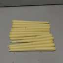 CANDWAX 10 inch Tapered Candles - Set of 12 Pearl Unscented Dripless Candlesticks - Perfect for Dinner - Ivory Candle