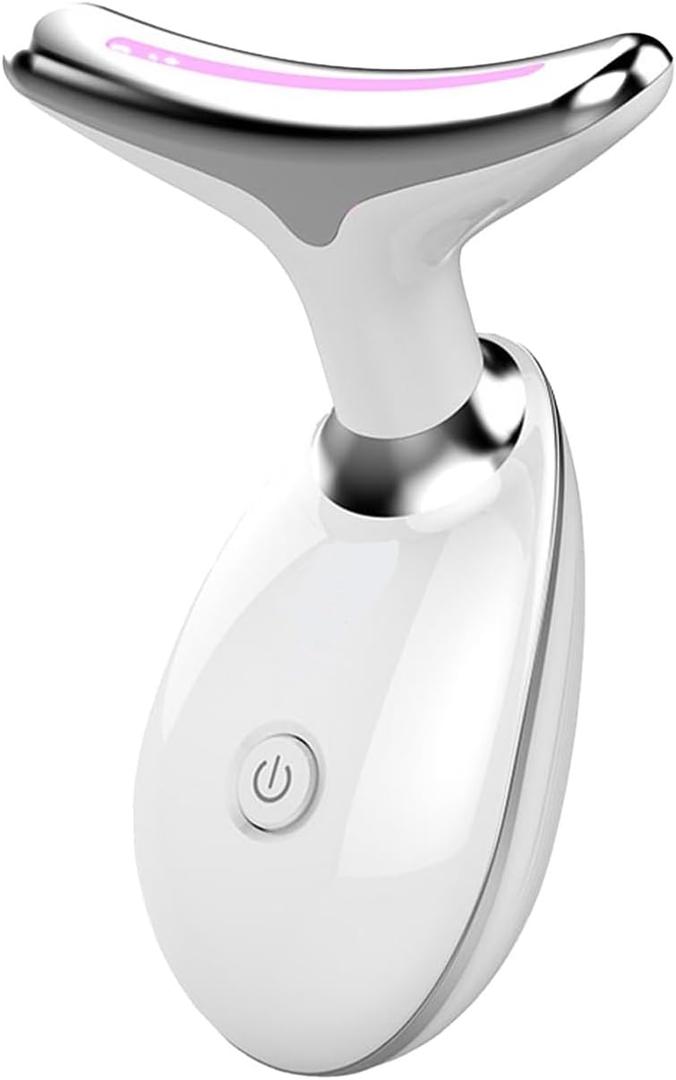 Facial and Neck Massager, Multi-Mode Adjustabl, Facial Shaping Tool, Can Be Used with Lotion to Improve Skin Condition (White)