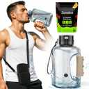 Zenetics Advanced Hydrogen Water Bottle + Electrolyte Hydration Powder Bundle  1.5 L BPA-Free Hydrogen Generator, Up to 2400 PPB, USB Rechargeable + Clean Hydration Electrolyte Formula