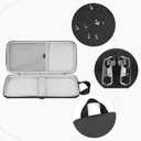 GEEKRIA Slim Keyboards Carrying Case, Compatible with Logitech MX Mechanical Mini, MelGeek O2, Flow Lite 84 / LOFREE Flow84, IQUNIX MQ80, 84 Keys Hard Shell Travel Bag (Dark Grey)