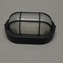 WISBEAM LED Bulkhead Light, Outdoor LED Wall Light for House, Dimmable, 6W Replace 60W, 450 Lumen 3000K Daylight White 80CRI, Waterproof, ETL Rated (1 Pack, Black)