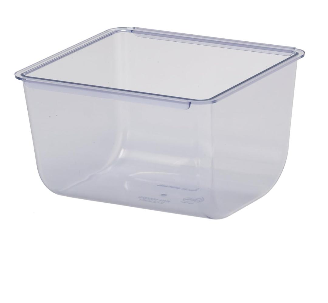 San Jamar Dome 2 Quart Garnish Tray 2 Quart Garnish Center Insert with Snap-On Connectors for Kitchen, Bar, and Restaurants, Plastic, 2 Pint, Clear