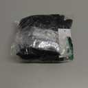 Zonsaoja Women Thong Bikini Side Tie Triangle Two Piece Bathing Suits Halter Knot Swimsuits (Large, Black)