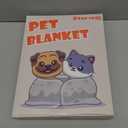 Stuffed Brown Soft Dog Blanket for French Bulldog Gifts, 32x40 inches, Premium Brown Flannel Fleece Blanket, Newborn Puppy Kitten Boy Essentials