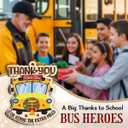 2 x School Bus Christmas Ornament 2025 - Bus Drivers Appreciation Gifts, Thank You Gift for School Driver Men Women, Unique Christmas Decorations for Tree Decor