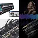 QIANRENON 1/4" Male to XLR Male+Female Balance Cable 1 to 2 Splitter Adapter TRS 6.35mm Male to XLR 3 Pin Male + Female Y Allocation Connect Extension Cable 36cm/14.2in