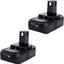 2 Pack 18V 3.0Ah Lithium Replacement Battery Compatible with Ryobi 18V Cordless Power Tools, Replacement for 18V Battery P102 P103 P104 P105 P106 P107 P108