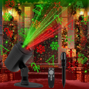 Christmas Projector Lights Outdoor, Laser Lights Outdoor with 8 Christmas Patterns, 2 Colors, Remote & Timer, Waterproof Light Projector for Indoor Outdoor Holiday Decoration
