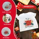 Dtf Transfers Ready to Press - 30 Pcs Christmas Iron on Patches for T-Shirts, Christmas Decoration Heat Transfer Designs Vinyl Stickers, Iron on Decals for DIY Home Clothes Bags