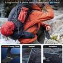 Temdan Magnetic for iPhone 15 Pro Max Case Waterproof, [Built-in Ring Invisible Stand & Screen Protector][IP68 Underwater][Dropproof][Dustproof][Real 360] Shockproof Protective Phone Case 6.7'' -Blue