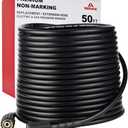 YAMATIC Pressure Washer Hose 50FT 1/4" ID, Standard (2) M22 Brass Fittings, 3200 PSI Kink-Resistant Replacement for Ryobi, Troy Bilt, Greenworks, CRAFTSMAN M22 Threads Power Washers