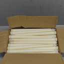 Retisee 100 Pcs Flameless LED Taper Candles 11 Inch Battery Operated Candles Bulk Flickering for Candlesticks for Halloween Christmas Birthday Wedding Party(Ivory)