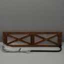Autumn Farmhouse Rustic Towel Rack Holder Solid Wood Towel Holder