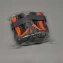 PETQYS Dog Shoes, Mesh Breathable Dog Boots for Walking Running Hiking, Soft Non-Slip Rugged Rubber Sole Dog Booties with Adjustable Straps 4Pcs, Orange-Size3