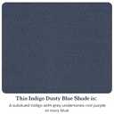 California Design Den King Size Cotton Fitted Sheet, Deep Pocket 400 Thread Count 100% Cotton Sateen, No Pop-Off Elastic, Durable Fitted Sheet Only (King, Indigo Dusty Blue)