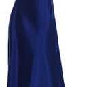 Lovasy Women Satin Nightgown Sexy Lingerie Long Slip Dress V Neck Sleepwear Nightdress S-XXL (Blue, L)