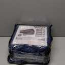 ULTICOR Squared Jacquard Design Extra Wide 75" - 100", Reclining 2 Seater Sofa, Extra Wide 6-Piece Reclining LoveSeat Slipcover, Reclining Sofa Covers, Thick, Soft, Washable (Navy)