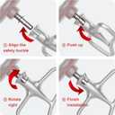 Stainless Steel Beaters for KitchenAid Stand Mixer, 4.5-5Qt Tilt-Head Paddle Attachment for Kitchenaid Mixer, Polished Flat Beater for KitchenAid-Dishwasher Safe by HOZODO