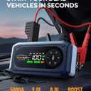 YaberAuto 5000A 150PSI Car Battery Jump Starter with Air Compressor & Gloves, Car Jumper Starter Portable with Tire Inflator, 12V Jump Box (9L Gas/8L Diesel) Jumper Cables, 18W Fast Charge 800LM Light