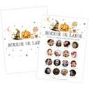 Halloween Labor or Horror Baby Shower Game, 30pcs Witch Hat Pumpkin Gender Reveal Games Cards, Baby Shower Activities for Guests, Halloween Gender Reveal Decorations Party Favors (Orange Black)