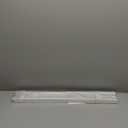 LazBlinds 1" Vinyl Mini Blinds - Cordless French Door Blinds for Privacy, Light Filtering Horizontal Shades for Front Door & Patio Sidelight, 26" W x 72" H, White