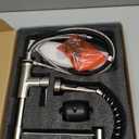 Ibergrif Kitchen Faucets with Pull Down Sprayer, Single Handle Pull Out Spring Sink Faucets High Arc Brushed Nickel Stainless Steel 1 or 3 Hole for RV Laundry Farmhouse Bar