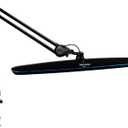 Task Lamp with Clamp, Bright 117PCS LEDs, Metal Swing Arm 24W 2200 Lumen Dimmable Led Desk Lamp for Architect Home Office Study Reading Dorm Workbench Craft, 23 Inch Working Lamp(Black)