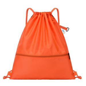 VIZZTY Drawstring Backpack Sport Gym Bag for Women ＆ Men,beach bag，Waterproof Lightweight Backpack With Outer Storage，Best workout bag for dance/hiking/soccer/basketball (Red)