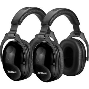 ZOHAN Kids Ear Protection 2 Pack,Kids Noise Canceling Headphone for Concerts, Monster Truck, Fireworks (Black+black)