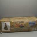 Puleo International 6.5 Foot Pre-Lit Aspen Fir Artificial Christmas Tree with 500 UL Listed Clear Lights, Green