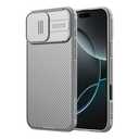 Nillkin for iPhone 16 Pro Case with Slide Camera Cover, [Upgraded Camera Lens Protection] Slim Shockproof Protective Phone Case for iPhone 16 Pro 6.3 inch, Gray Titanium