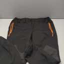 Gash Hao Mens Snow Ski Waterproof Softshell Snowboard Pants Outdoor Hiking Fleece Lined Zipper Bottom Leg (34W x 30L, Black)